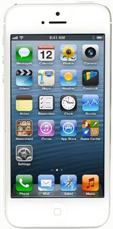 Смартфон Apple iPhone 5 64Gb White & Silver - Муравленко